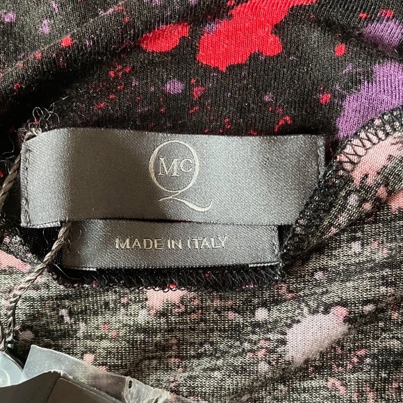 NEW w/ TAGS Alexander McQueen McQ Sleeveless Black Dress with Color Spatter L - Picture 5 of 6